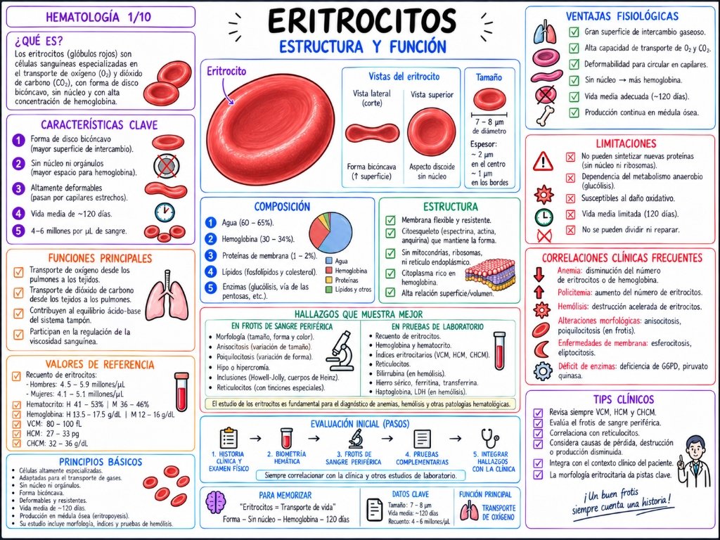 Eritrocitos 1/10: Estructura y Función