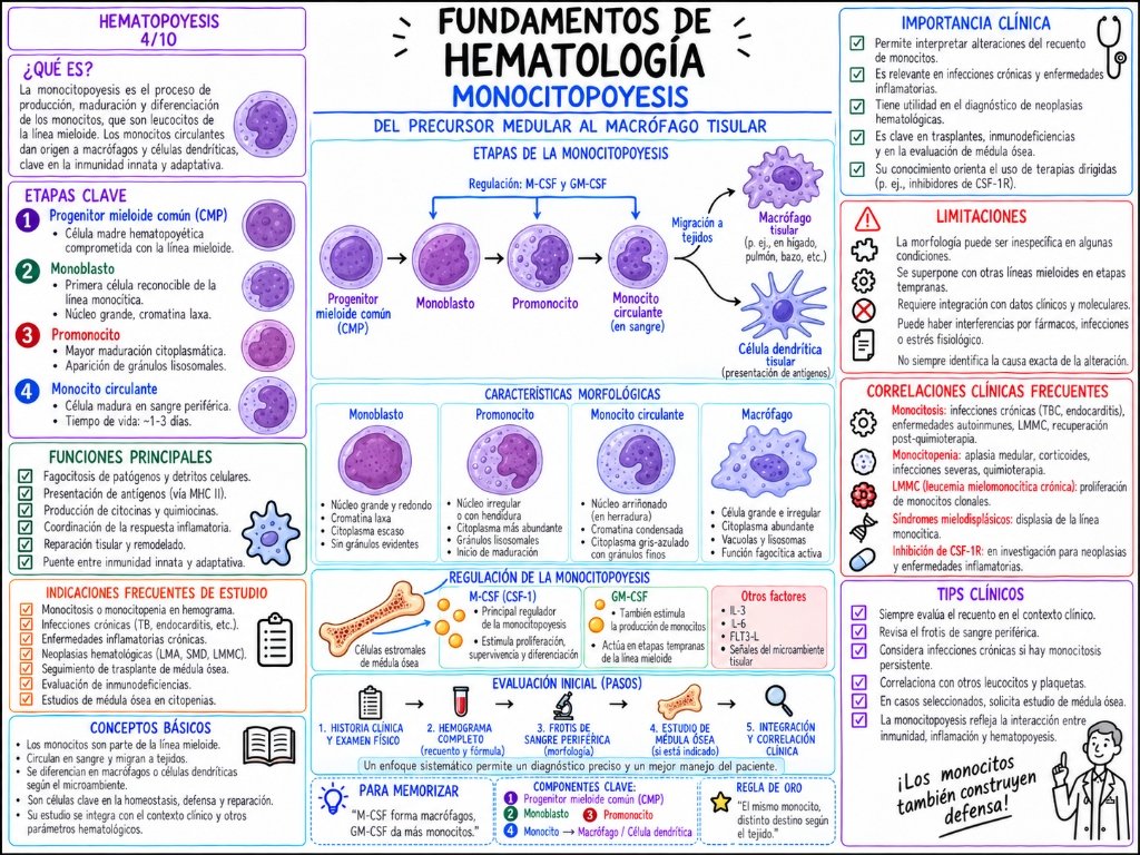 Hematopoyesis 4/10: Monocitopoyesis
